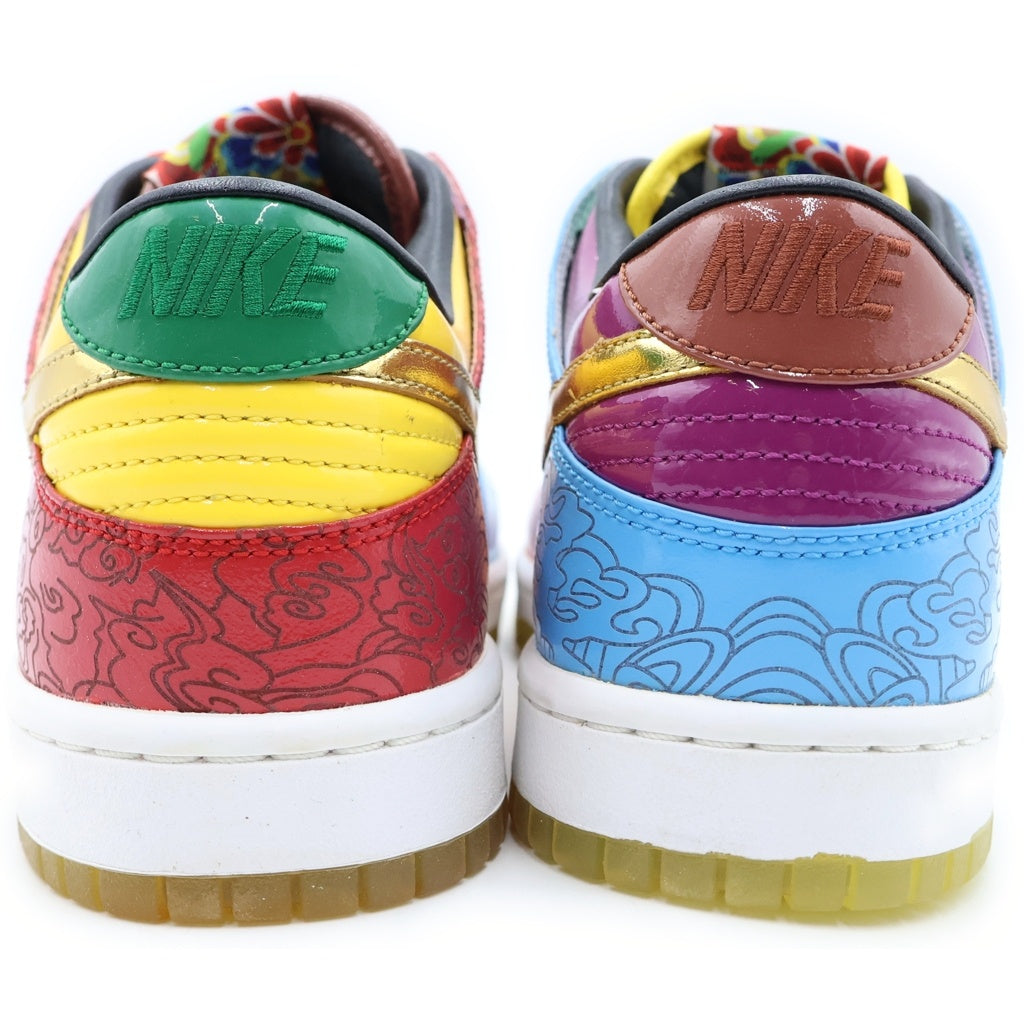 NIKE SB(ナイキエスビー) 【観賞用 2008年製】 DUNK LOW PREMIUM FUKUOKA YAMAKASA 323438-171 ダンク プレミアム 福岡 博多 山笠 ローカットスニーカー マルチ US9.5/27.5cm