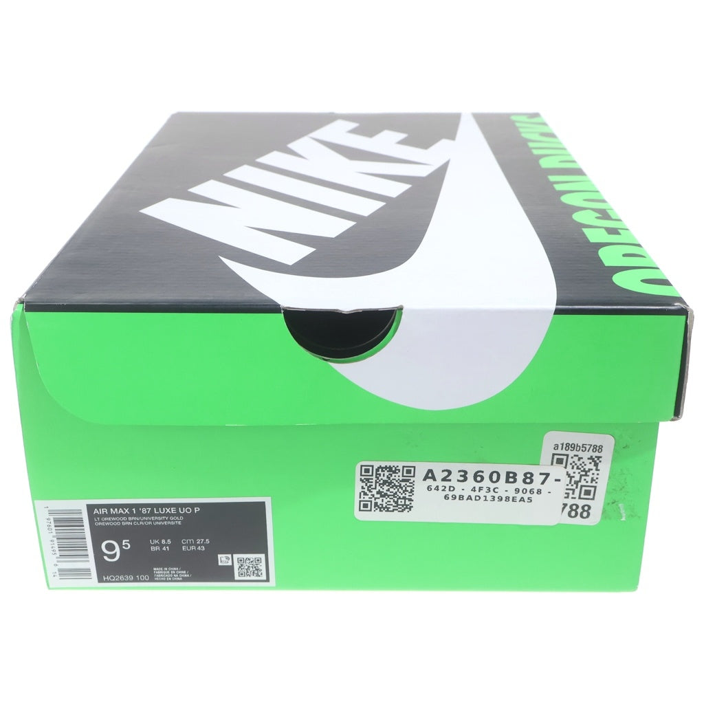NIKE(ナイキ) AIR MAX 1 87 LUXE UNIVERSITY OF OREGON PE HQ2639-100 エア マックス リュクス ユニバーシティ オブ オレゴン ローカットスニーカー マルチ US9.5/27.5cm