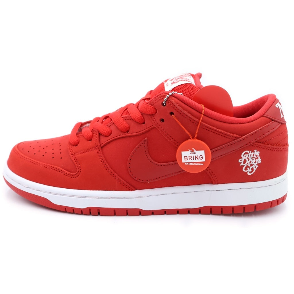 NIKE SB(ナイキエスビー) ×GIRLS DON'T CRY DUNK LOW PRO QS RED VERDY BQ6832-600 ガールズドントクライ ダンク ローカットスニーカー レッド US9/27cm