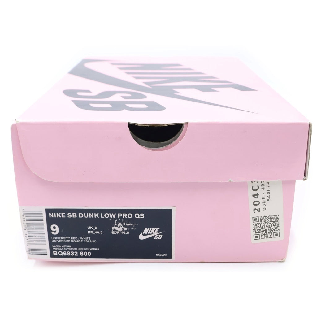NIKE SB(ナイキエスビー) ×GIRLS DON'T CRY DUNK LOW PRO QS RED VERDY BQ6832-600 ガールズドントクライ ダンク ローカットスニーカー レッド US9/27cm
