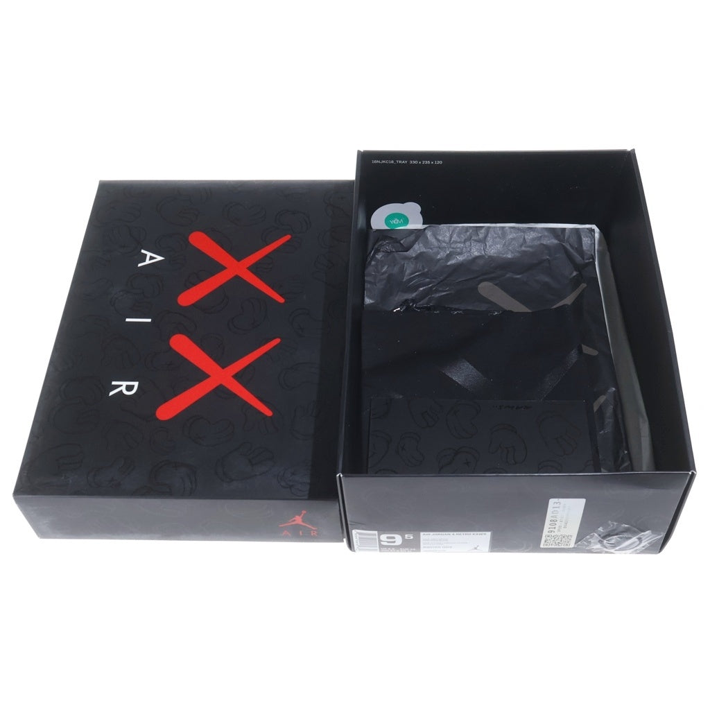 NIKE(ナイキ) ×KAWS AIR JORDAN 4 RETRO GREY 930155-003 カウズ エアジョーダン4 レトロ グレー US9.5/27.5cm