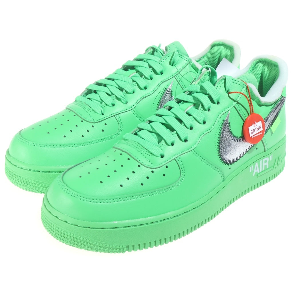 NIKE(ナイキ) ×OFF-WHITE AIR FORCE 1 LOW BROOKLYN/LIGHT GREEN SPARK DX1419-300 オフホワイト エアフォース1 ローカットスニーカー グリーン US9.5/27.5cm