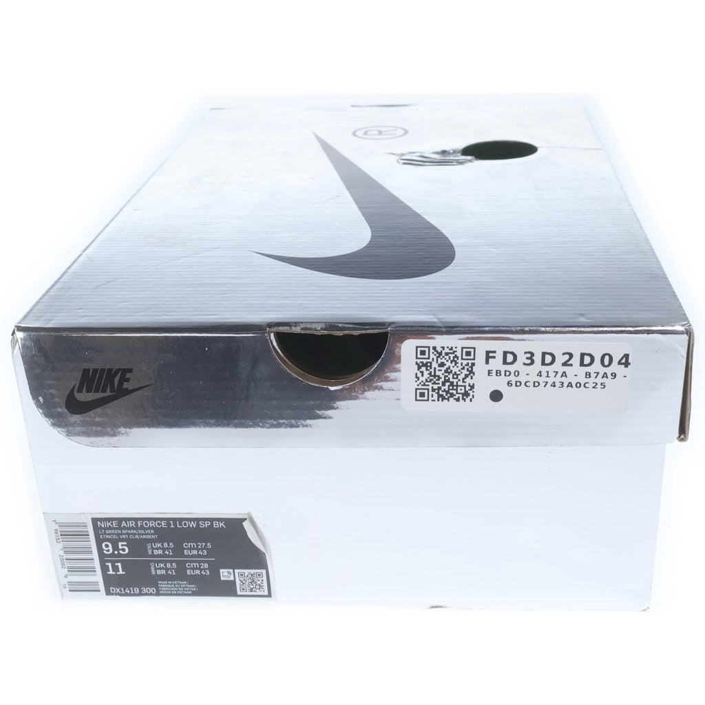 NIKE(ナイキ) ×OFF-WHITE AIR FORCE 1 LOW BROOKLYN/LIGHT GREEN SPARK DX1419-300 オフホワイト エアフォース1 ローカットスニーカー グリーン US9.5/27.5cm