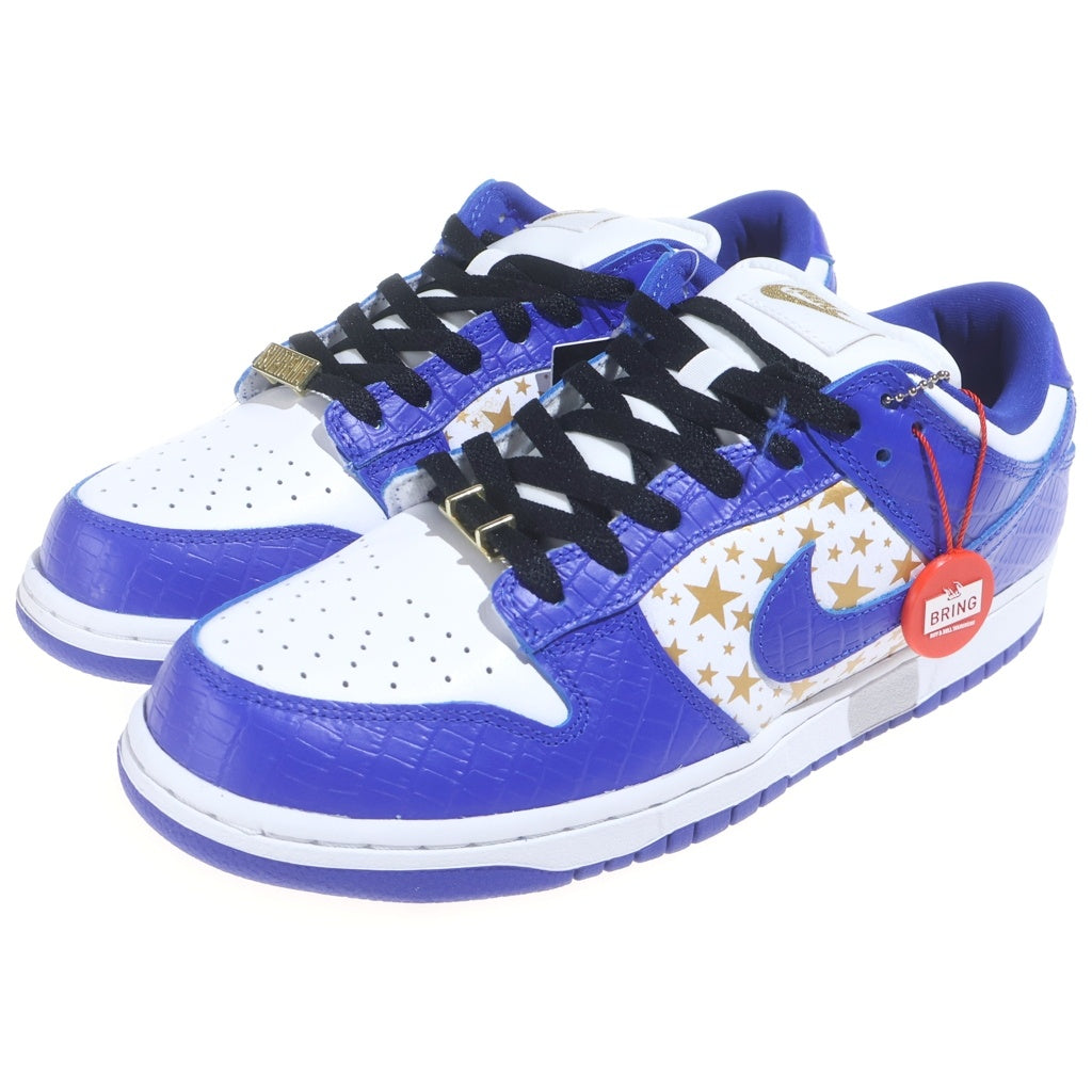 NIKE SB(ナイキエスビー) ×SUPREME DUNK LOW OG QS GOLD STARS WHITE/HYPER BLUE DH3228-100 シュプリーム ダンク ローカットスニーカー ブルー US9.5/27.5cm