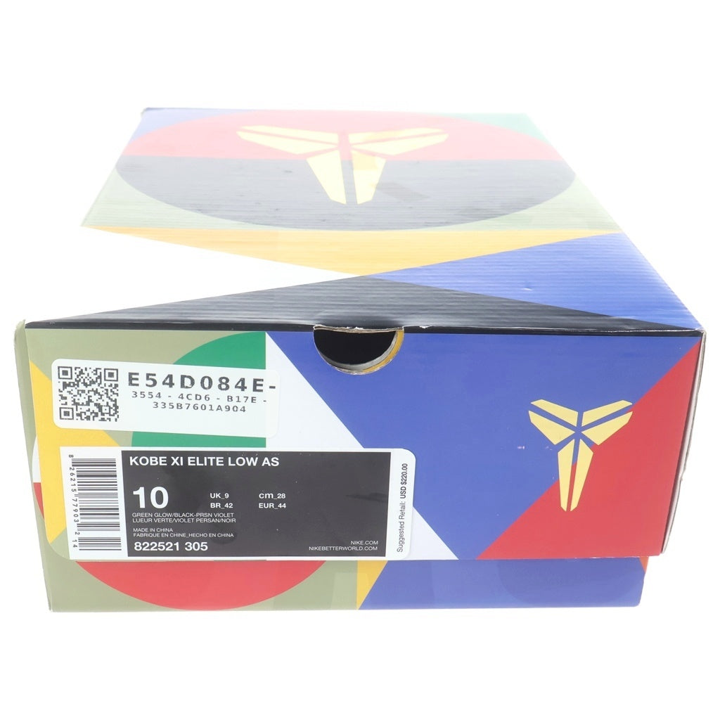 NIKE(ナイキ) KOBE 11 ELITE LOW ALL STAR 2016 822521-305 コービー 11 エリート オールスター ローカットスニーカー ブラック/グリーン US10/28cm 822521-305