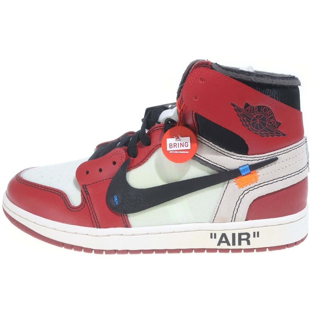 NIKE(ナイキ) ×OFF-WHITE AIR JORDAN1 RETRO HIGH THE TEN CHICAGO AA3834-101 オフホワイト エアジョーダン1 レトロ ザ テン シカゴ ハイカットスニーカー