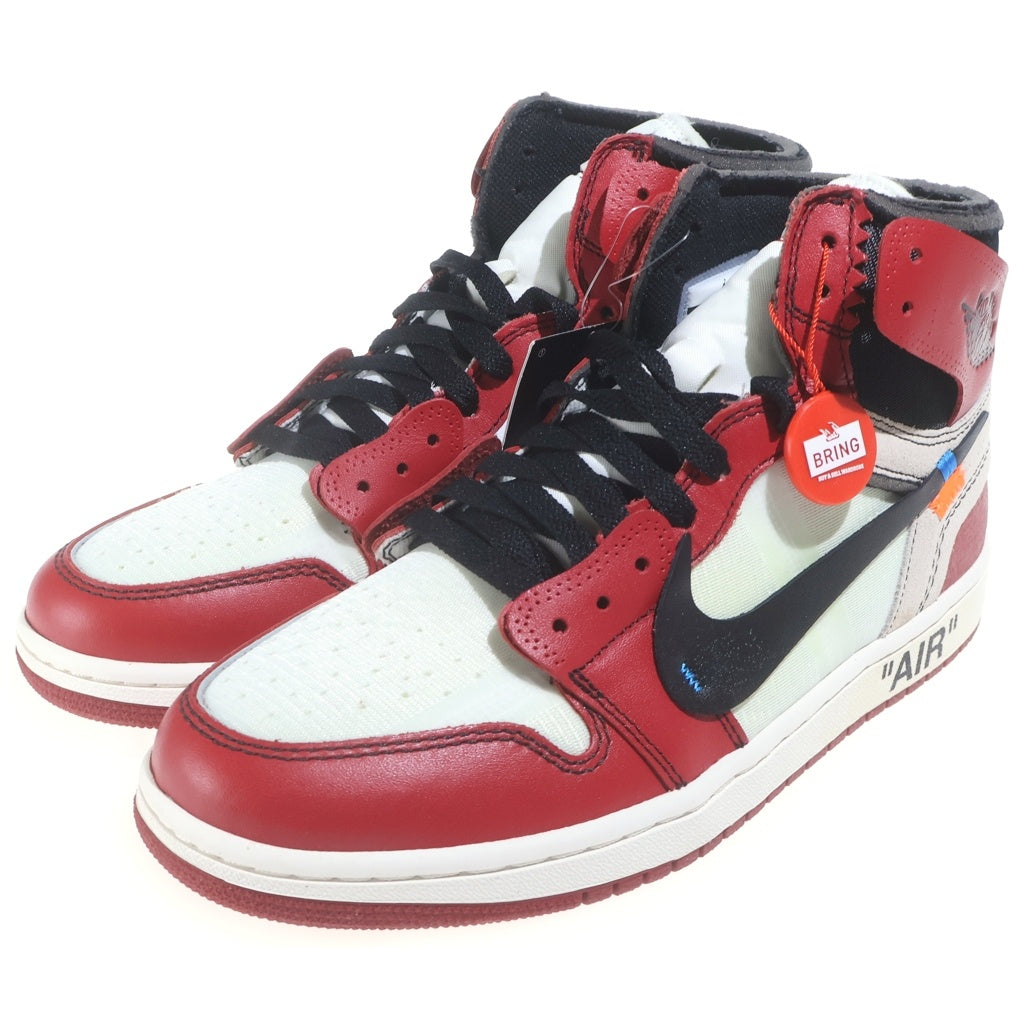 NIKE(ナイキ) ×OFF-WHITE AIR JORDAN1 RETRO HIGH THE TEN CHICAGO AA3834-101 オフホワイト エアジョーダン1 レトロ ザ テン シカゴ ハイカットスニーカー