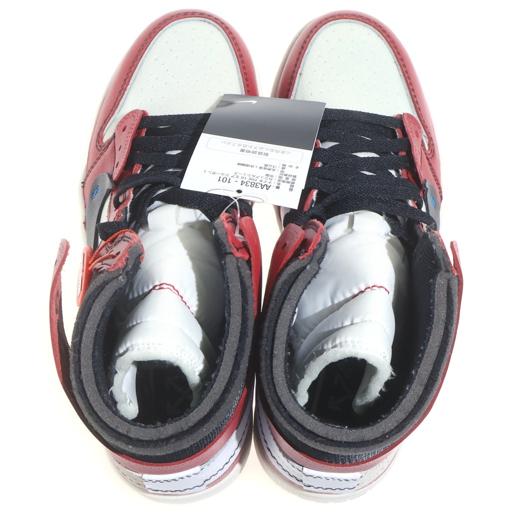 NIKE(ナイキ) ×OFF-WHITE AIR JORDAN1 RETRO HIGH THE TEN CHICAGO AA3834-101 オフホワイト エアジョーダン1 レトロ ザ テン シカゴ ハイカットスニーカー