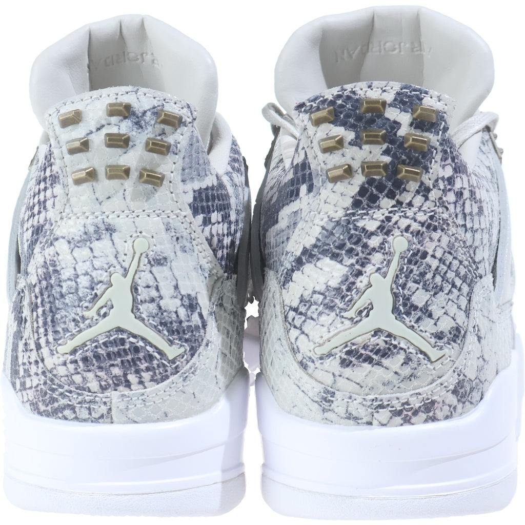 NIKE(ナイキ) AIR JORDAN 4 RETRO SNAKESKIN エアジョーダン4 レトロ スネークスキン ハイカットスニーカー グレー US9.5/27.5cm 819139-030