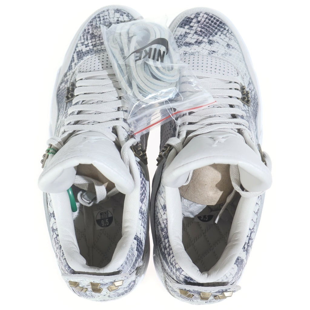 NIKE(ナイキ) AIR JORDAN 4 RETRO SNAKESKIN エアジョーダン4 レトロ スネークスキン ハイカットスニーカー グレー US9.5/27.5cm 819139-030