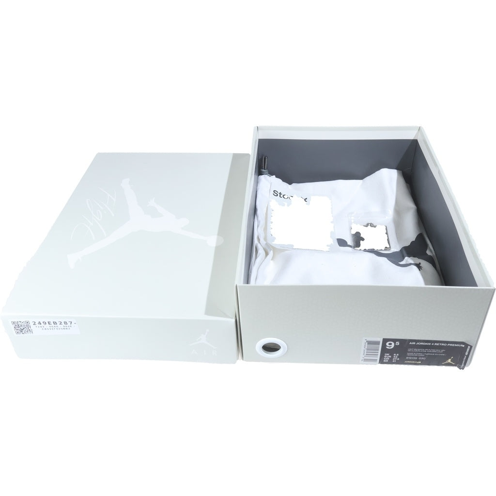 NIKE(ナイキ) AIR JORDAN 4 RETRO SNAKESKIN エアジョーダン4 レトロ スネークスキン ハイカットスニーカー グレー US9.5/27.5cm 819139-030