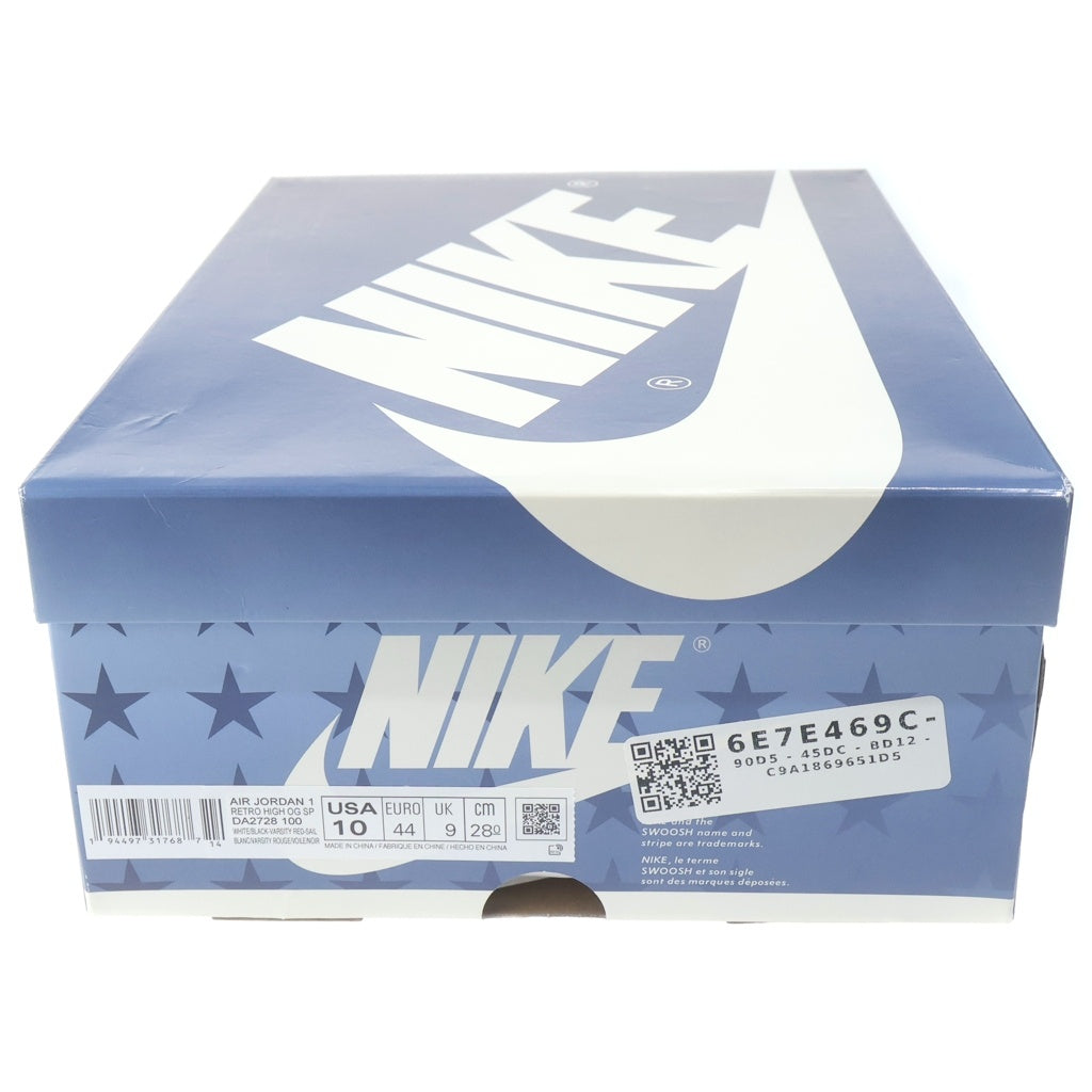 NIKE(ナイキ) ×Trophy Room AIR JORDAN1 RETRO HIGH OG CHICAGO DA2728-100 トロフィールーム エアジョーダン1 レトロ シカゴ ハイカットスニーカー