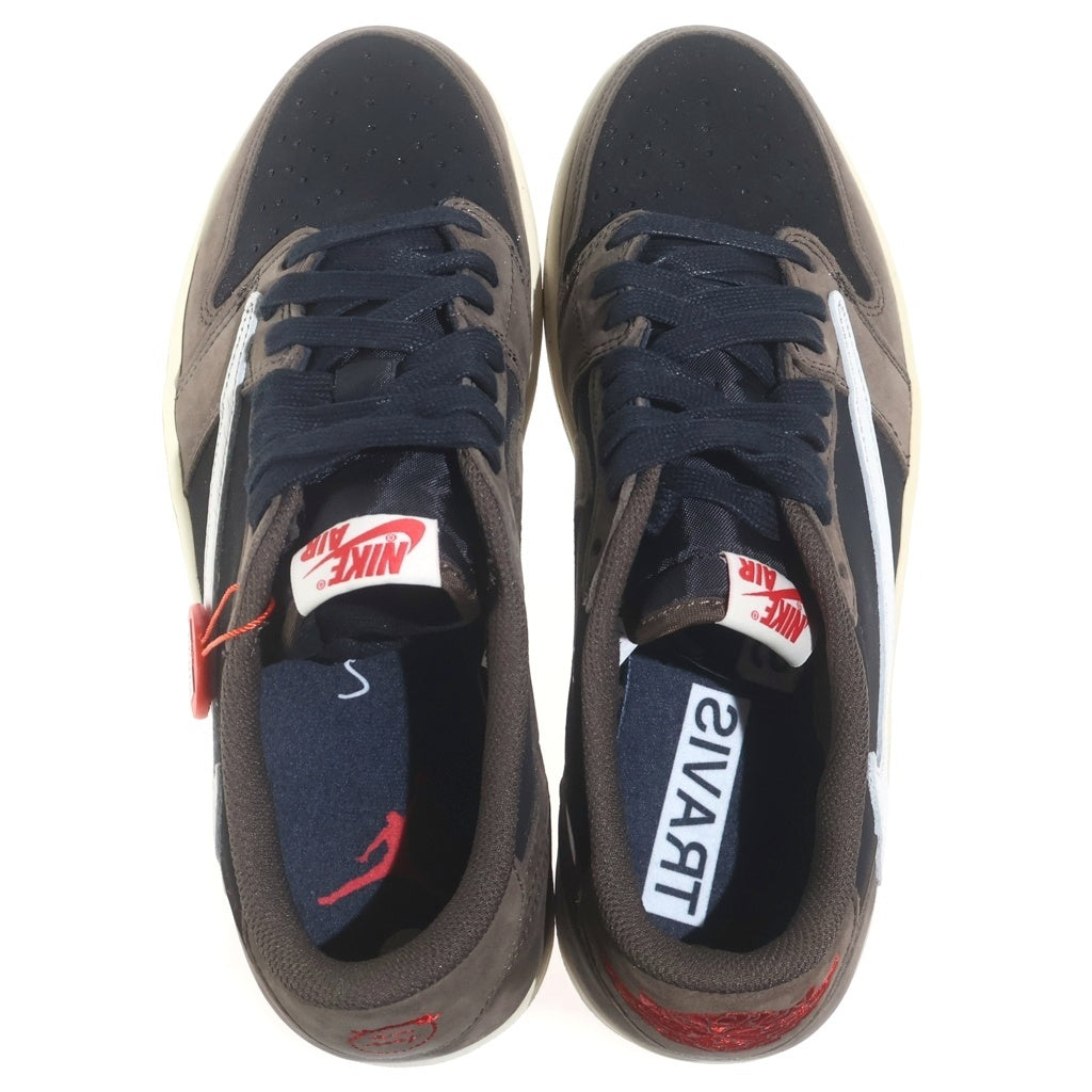 NIKE(ナイキ) ×Travis Scott AIR JORDAN1 LOW OG SP-T CQ4277-001 トラヴィススコット エアジョーダン1 ローカットスニーカー ブラック/ダークモカ US9.5/27.5cm