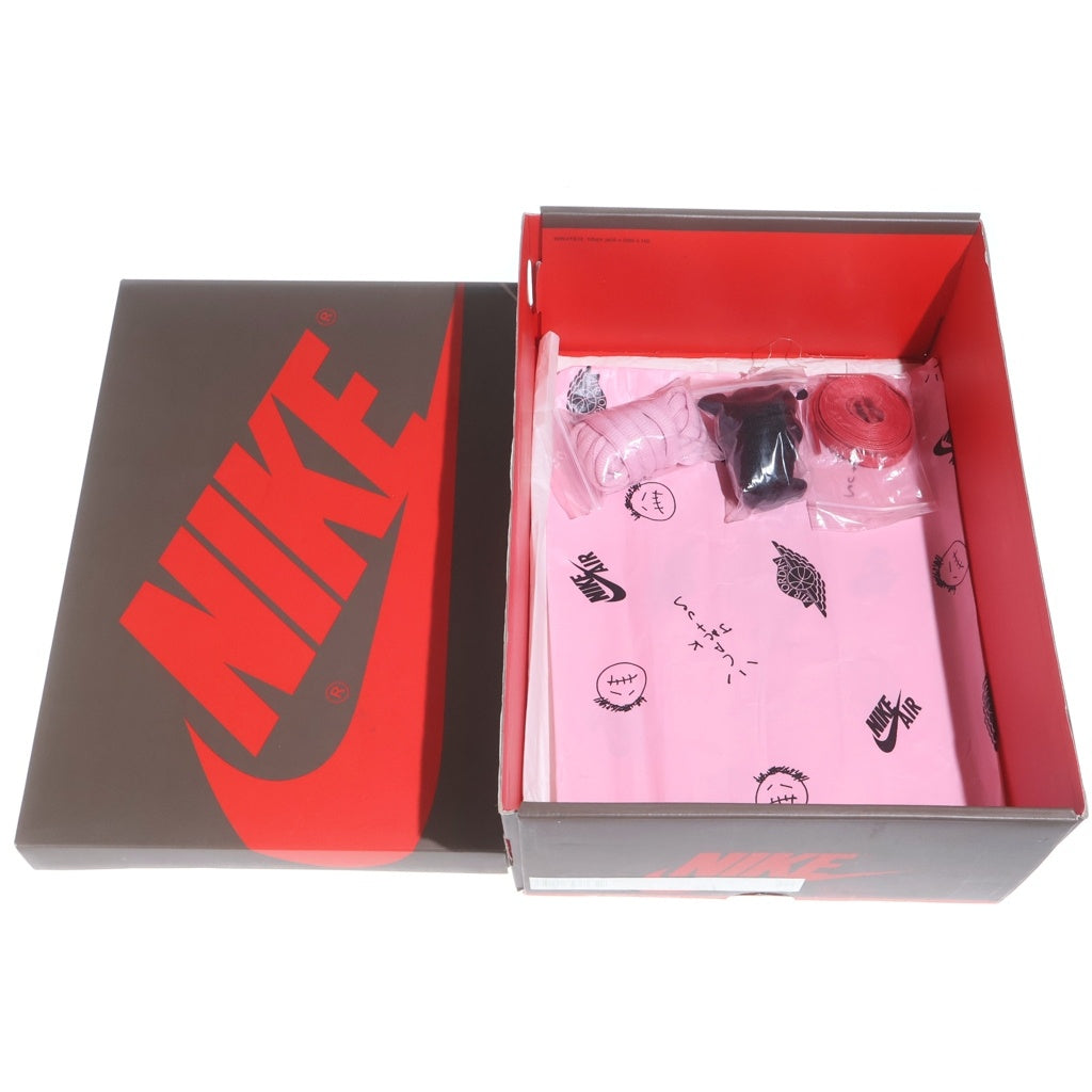 NIKE(ナイキ) ×Travis Scott AIR JORDAN1 LOW OG SP-T CQ4277-001 トラヴィススコット エアジョーダン1 ローカットスニーカー ブラック/ダークモカ US9.5/27.5cm
