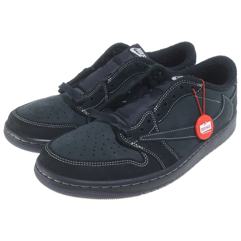 NIKE(ナイキ) ×Travis Scott AIR JORDAN1 LOW OG SP BLACK PHANTOM DM7866-001 トラヴィススコット エアジョーダン1 ブラック ファントム ローカットスニーカー