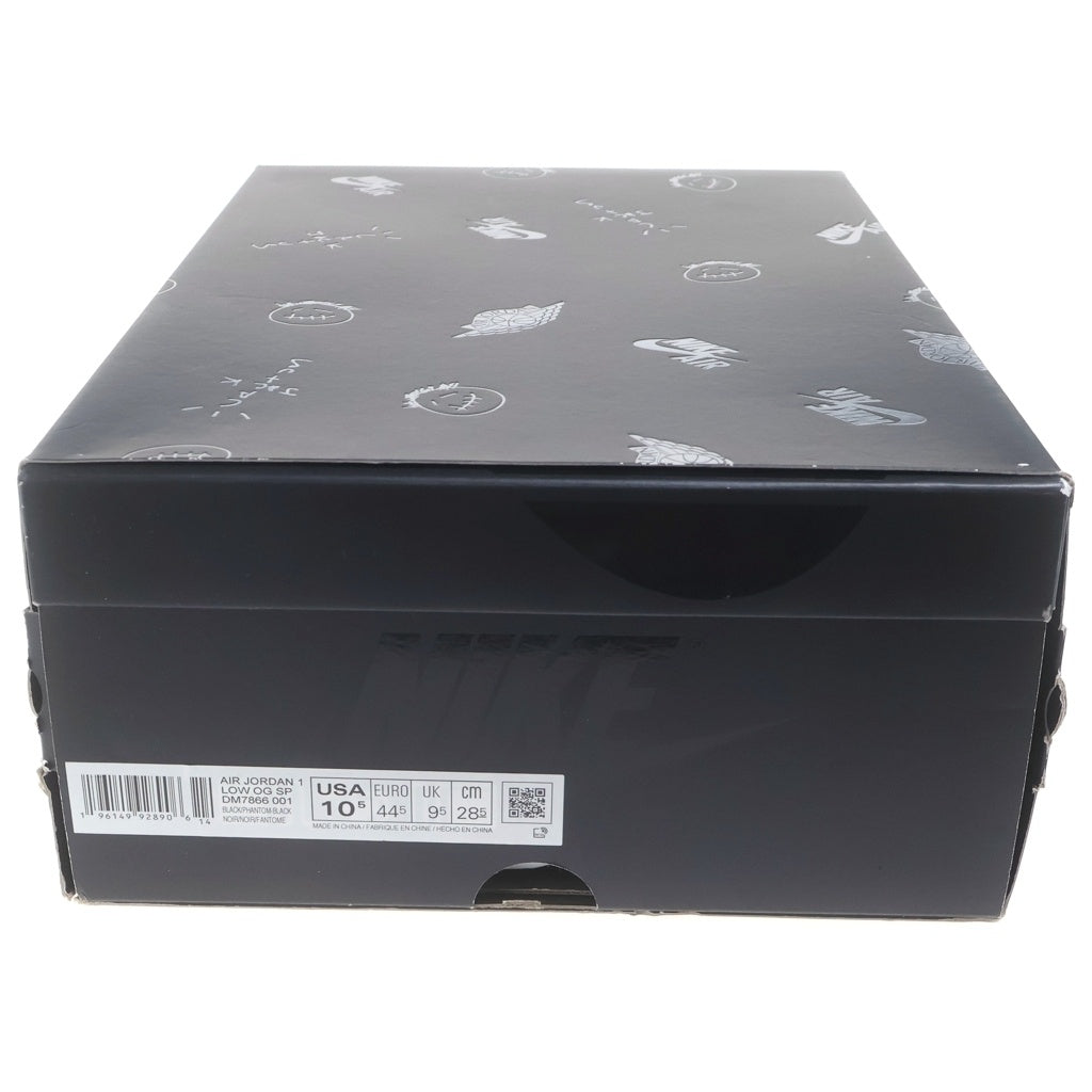 NIKE(ナイキ) ×Travis Scott AIR JORDAN1 LOW OG SP BLACK PHANTOM DM7866-001 トラヴィススコット エアジョーダン1 ブラック ファントム ローカットスニーカー