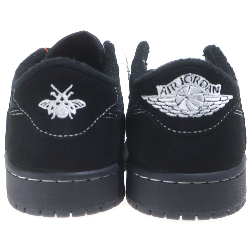 NIKE(ナイキ) ×Travis Scott AIR JORDAN1 LOW OG SP BLACK PHANTOM DM7866-001 トラヴィススコット エアジョーダン1 ブラック ファントム ローカットスニーカー US10/28cm