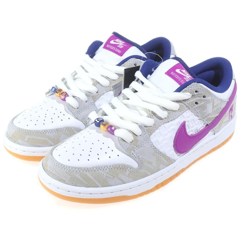 NIKE SB(ナイキエスビー) ×RAYSSA LEAL DUNK LOW PRM PURE PLATINUM AND VIVID PURPLE ライッサ レアウ ダンク ローカットスニーカー ホワイト US9/27cm FZ5251-001