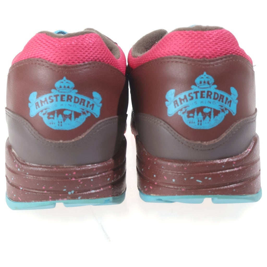 NIKE(ナイキ) ×Parra AIR MAX1 AMS AMSTERDAM パラ エアマックス1 アムステルダム ローカットスニーカー ピンク/ブラウン US9.5/27.5cm 313188-241