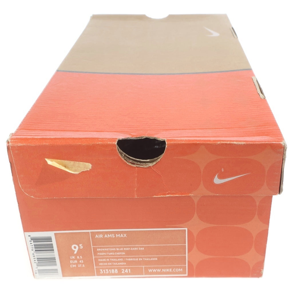 NIKE(ナイキ) ×Parra AIR MAX1 AMS AMSTERDAM パラ エアマックス1 アムステルダム ローカットスニーカー ピンク/ブラウン US9.5/27.5cm 313188-241
