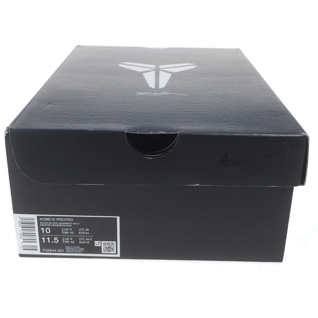 NIKE(ナイキ) KOBE 4 PROTRO BLACK コービー4 プロトロ ローカットスニーカー ブラック US10/28cm FQ3544-001