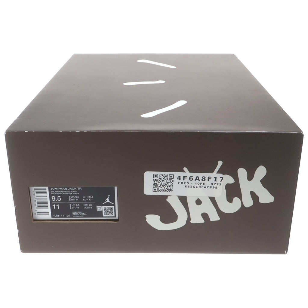 NIKE(ナイキ) ×Travis Scott JORDAN JUMPMAN JACK TR FZ8117-101 トラヴィススコット ジョーダン ジャンプマンジャック ユニバーシティレッド ローカットスニーカー