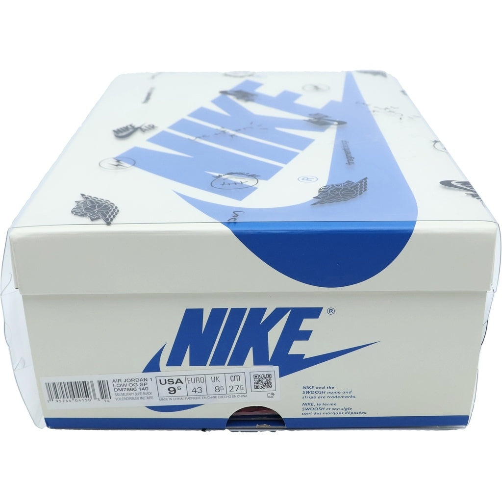 NIKE(ナイキ) ×TRAVIS SCOTT FRAGMENT DESIGN AIR JORDAN 1 LOW OG SP DM7866-140 エアジョーダン1 ローカットスニーカー ブルー US9.5/27.5m