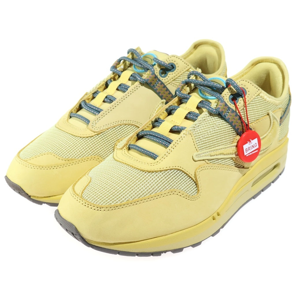 NIKE(ナイキ) ×TRAVIS SCOTT × NIKE AIR MAX 1 CACT.US GOLD トラヴィススコット エアマックス1 カクタスゴールド US9.5/27.5cm DO9392-700