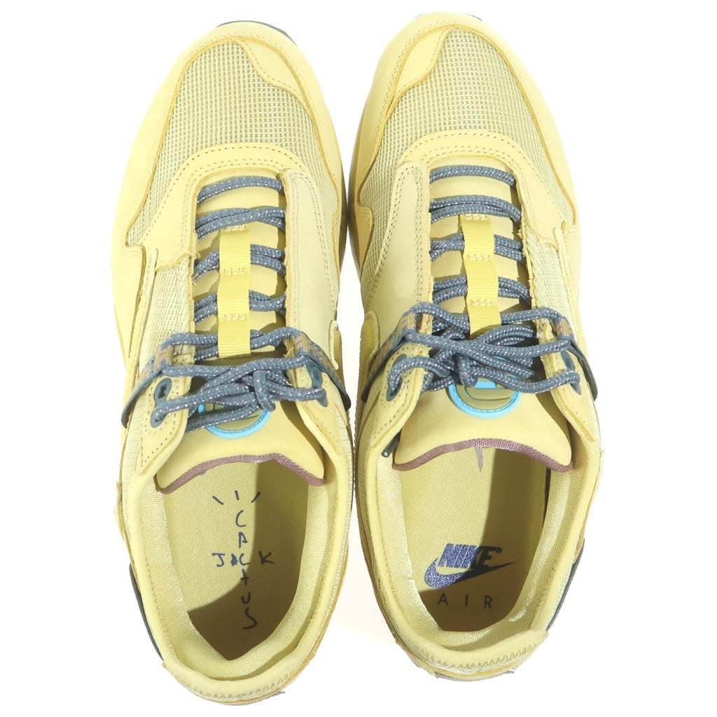 NIKE(ナイキ) ×TRAVIS SCOTT × NIKE AIR MAX 1 CACT.US GOLD トラヴィススコット エアマックス1 カクタスゴールド US9.5/27.5cm DO9392-700