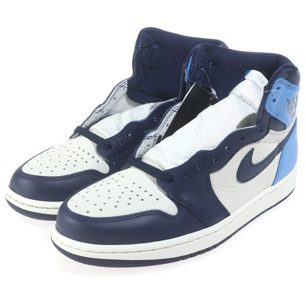 NIKE(ナイキ) AIR JORDAN1 RETRO HIGH OG OBSIDIAN UNIVERSITY BLUE エアジョーダン1 レトロ オブシディアン ユニバーシティブルー ハイカットスニーカー US9/27cm 555088-140