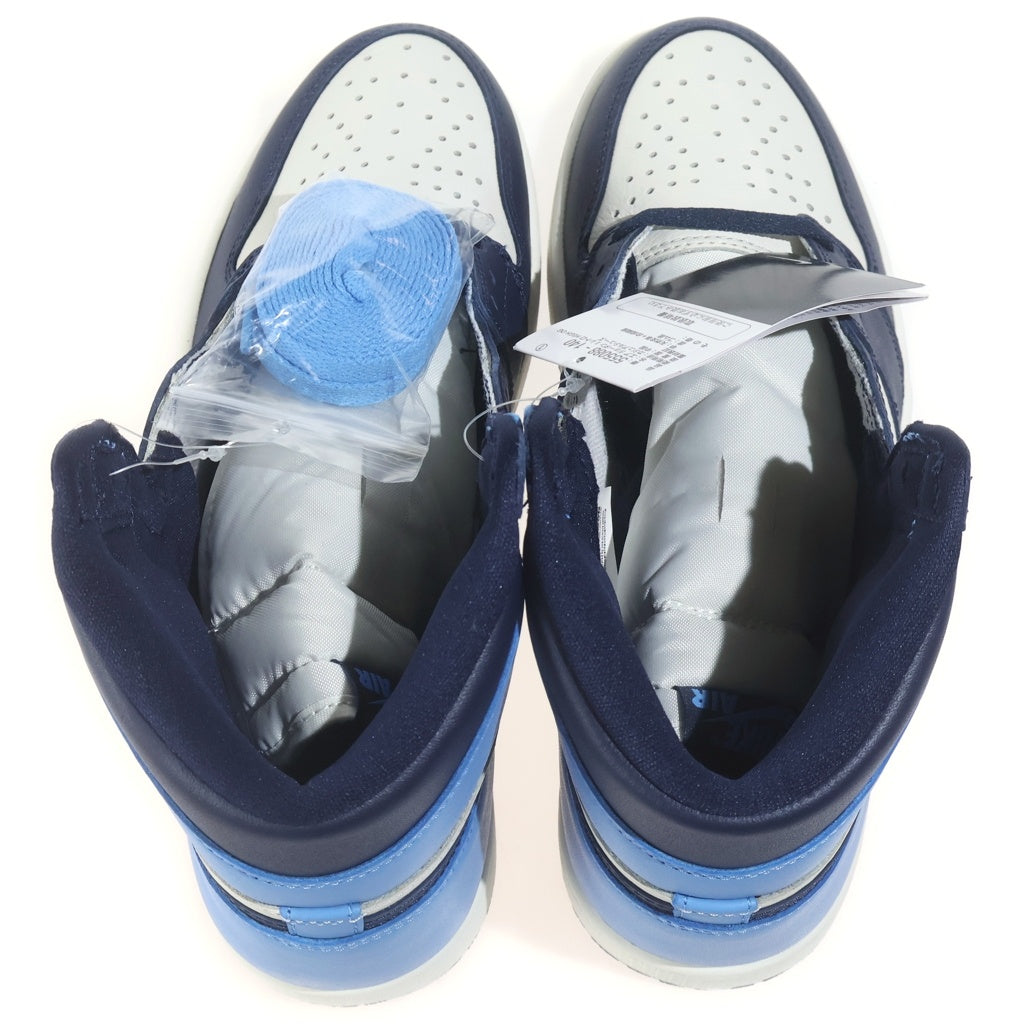 NIKE(ナイキ) AIR JORDAN1 RETRO HIGH OG OBSIDIAN UNIVERSITY BLUE エアジョーダン1 レトロ オブシディアン ユニバーシティブルー ハイカットスニーカー US9/27cm 555088-140