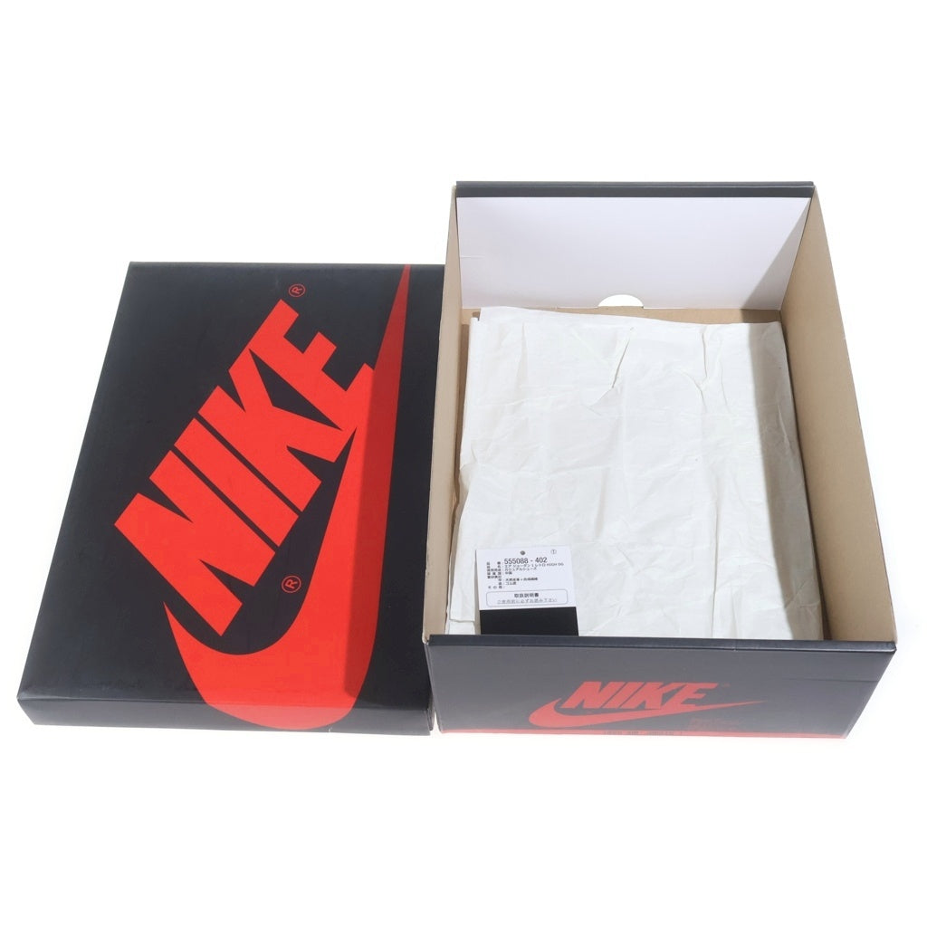 NIKE(ナイキ) AIR JORDAN1 RETRO HIGH OG BRED BANNED エアジョーダン1 レトロ ブレッド バンド ハイカットスニーカー ブラック/レッド US9.5/27.5cm 555088-001