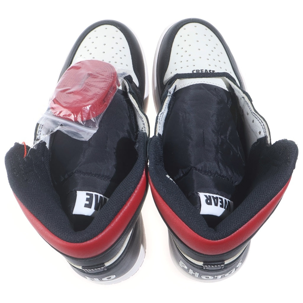 NIKE(ナイキ) AIR JORDAN1 RETRO HIGH OG NOT FOR RESALE 861428-106 エアジョーダン1 レトロ ノットフォーリセール ハイカットスニーカー ブラック/ホワイト US9/27cm