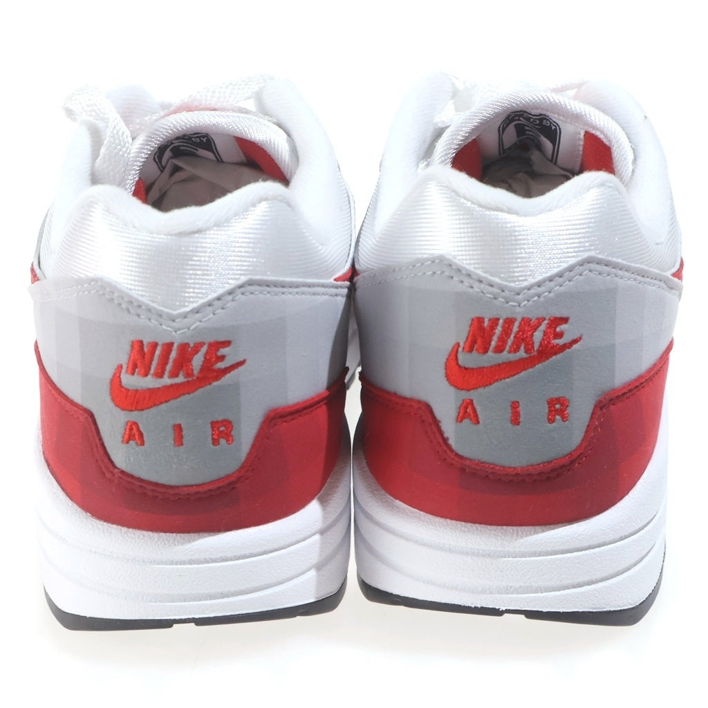 NIKE(ナイキ) AIR MAX1 .SWOOSH LOW POLY HQ5882-100 エアマックス1 ドットスウッシュ ローポリー ローカットスニーカー ホワイト/レッド US9.5/27.5cm