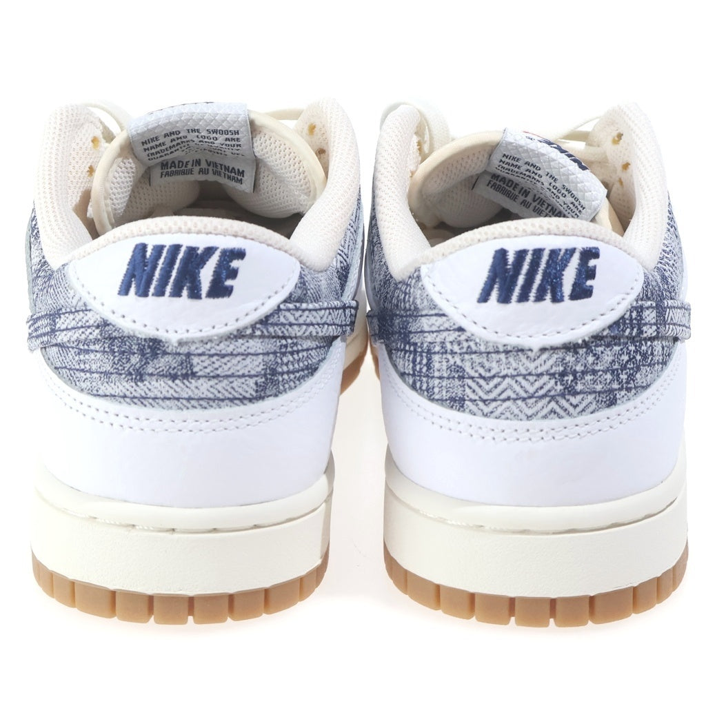 NIKE(ナイキ) DUNK LOW WASHED DENIM FN6881-100 ダンク ウォッシュド デニム ローカットスニーカー ホワイト US9.5/27.5cm