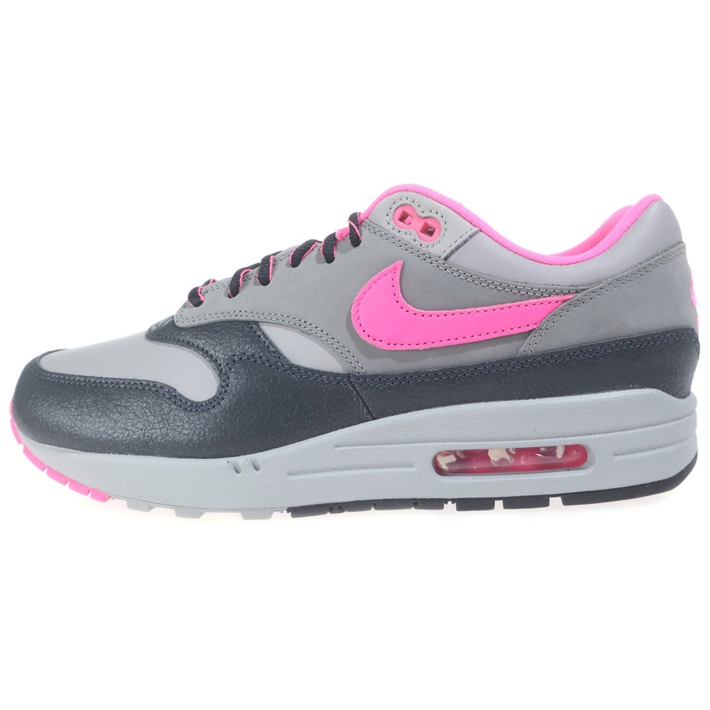 NIKE(ナイキ) ×HUF AIR MAX 1 ANTHRACITE PINK POW ハフ エアマックス1 アンスラサイト ピンクパウ ローカットスニーカー グレー/ピンク US9.5/27.5cm HF3713-003