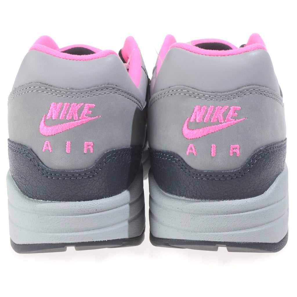 NIKE(ナイキ) ×HUF AIR MAX 1 ANTHRACITE PINK POW ハフ エアマックス1 アンスラサイト ピンクパウ ローカットスニーカー グレー/ピンク US9.5/27.5cm HF3713-003