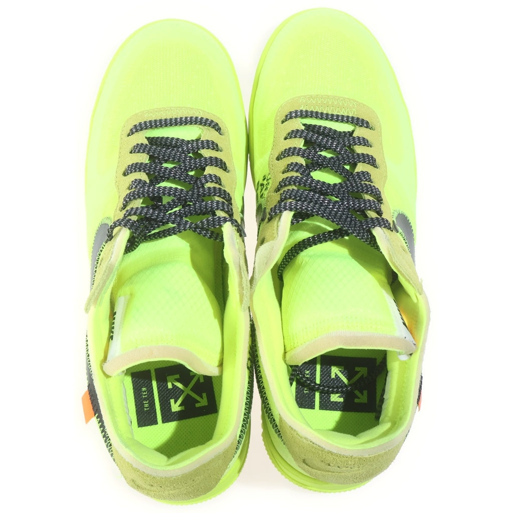 NIKE(ナイキ) ×OFF-WHITE AIR FORCE 1 LOW VOLT オフホワイト エアフォース1 ボルト ローカットスニーカー イエロー US9/27cm AO4606-700