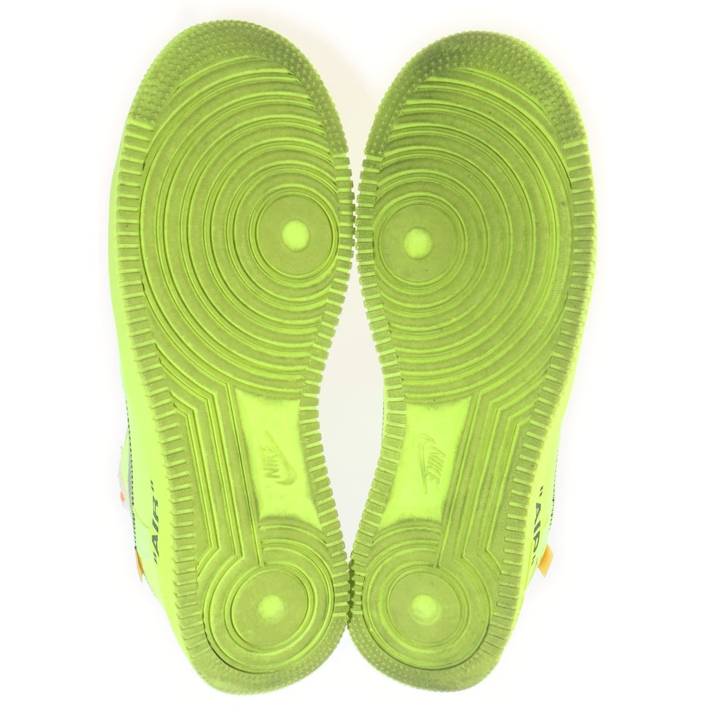 NIKE(ナイキ) ×OFF-WHITE AIR FORCE 1 LOW VOLT オフホワイト エアフォース1 ボルト ローカットスニーカー イエロー US9/27cm AO4606-700