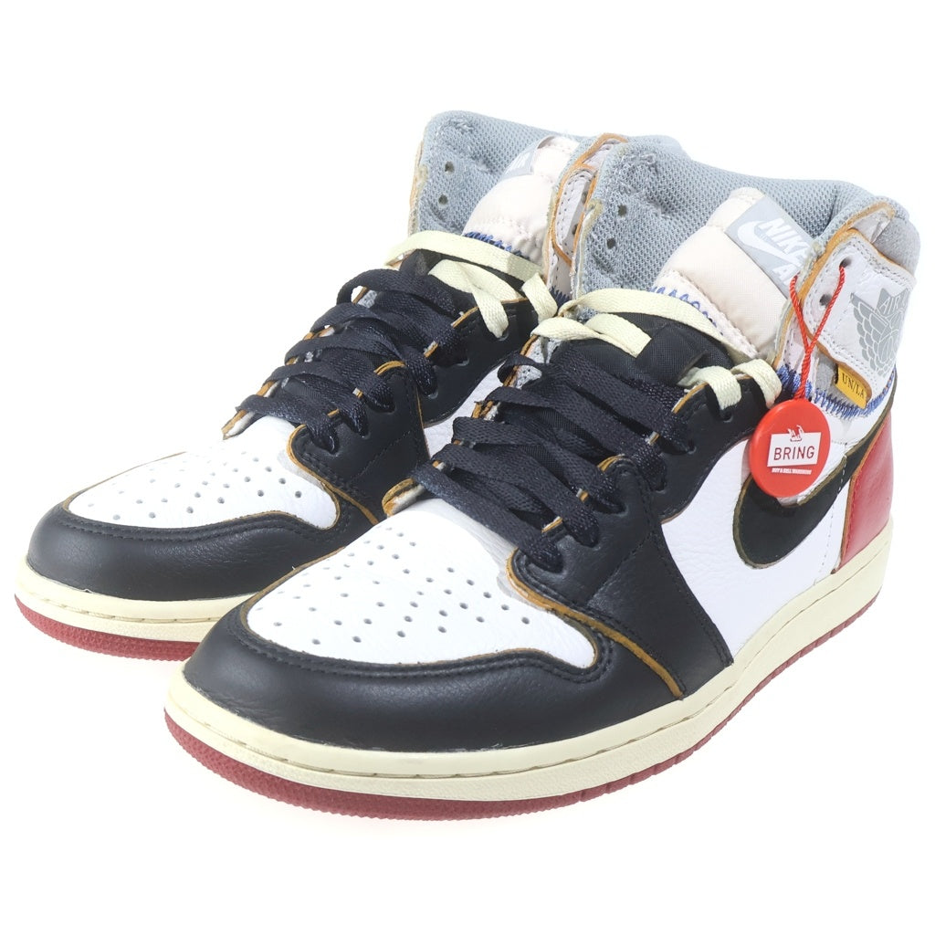 NIKE(ナイキ) ×UNION AIR JORDAN 1 RETRO HIGH OG NRG VARSITY RED/WOLF GREY BV1300-106 ユニオン エアジョーダン1 ハイカットスニーカー マルチ US9/27cm