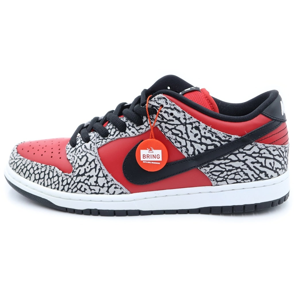 NIKE SB(ナイキエスビー) 【観賞用 2012年製】×SUPREME DUNK LOW RED CEMENT 313170-600 シュプリーム ダンク ローカットスニーカー グレー/レッド US10/28cm