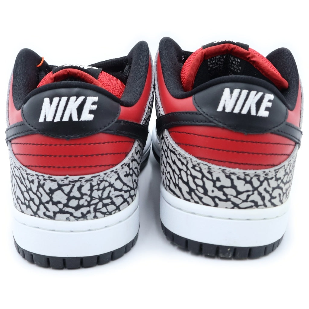 NIKE SB(ナイキエスビー) 【観賞用 2012年製】×SUPREME DUNK LOW RED CEMENT 313170-600 シュプリーム ダンク ローカットスニーカー グレー/レッド US10/28cm