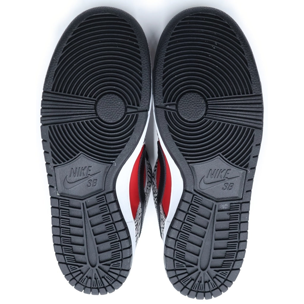 NIKE SB(ナイキエスビー) 【観賞用 2012年製】×SUPREME DUNK LOW RED CEMENT 313170-600 シュプリーム ダンク ローカットスニーカー グレー/レッド US10/28cm