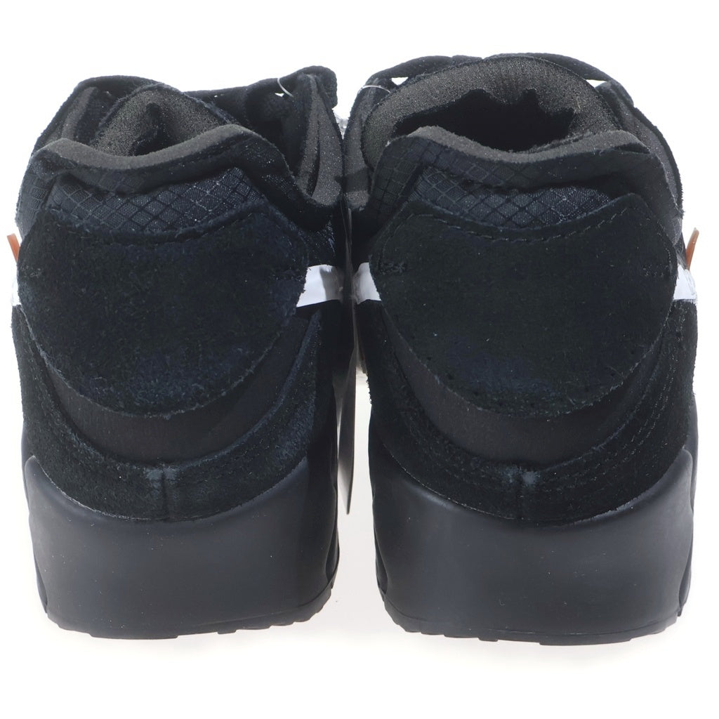 NIKE(ナイキ) ×OFF-WHITE AIR MAX 90 BLACK/BLACK-CONE-WHITE AA7293-001 オフホワイト エアマックス90 ローカットスニーカー ブラック US9.5/27.5cm AA7293-001