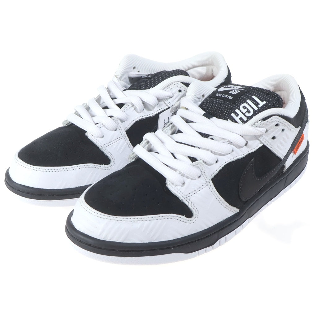 NIKE(ナイキ) ×TIGHTBOOTH DUNK LOW PRO QS SPECIAL BOX FD2629-100 タイトブース ダンク プロ ローカットスニーカー スペシャルボックス ブラック/ホワイト US9/27cm