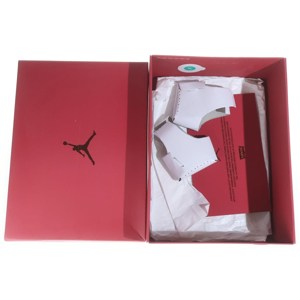 NIKE(ナイキ) ×LEVI'S AIR JORDAN 4 BLACK DENIM LEVIS TAB AO2571-001 リーバイス エアジョーダン4 ブラック デニム リーバイスタブ ハイカットスニーカー グレー US9.5/27.5cm