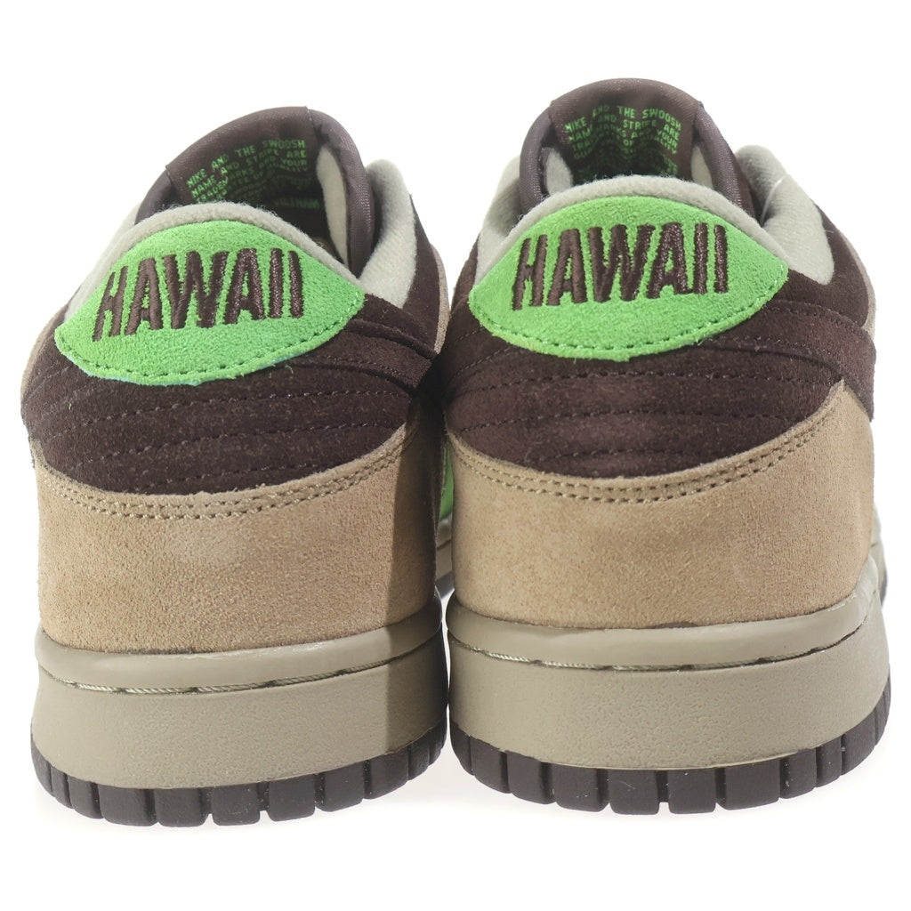 NIKE(ナイキ) 【観賞用 2004年製】 ×KICKS HI DUNK LOW ALOHA キックス ハイ ダンク アロハ ローカットスニーカー ブラウン/グリーン US9/27cm 310661-221