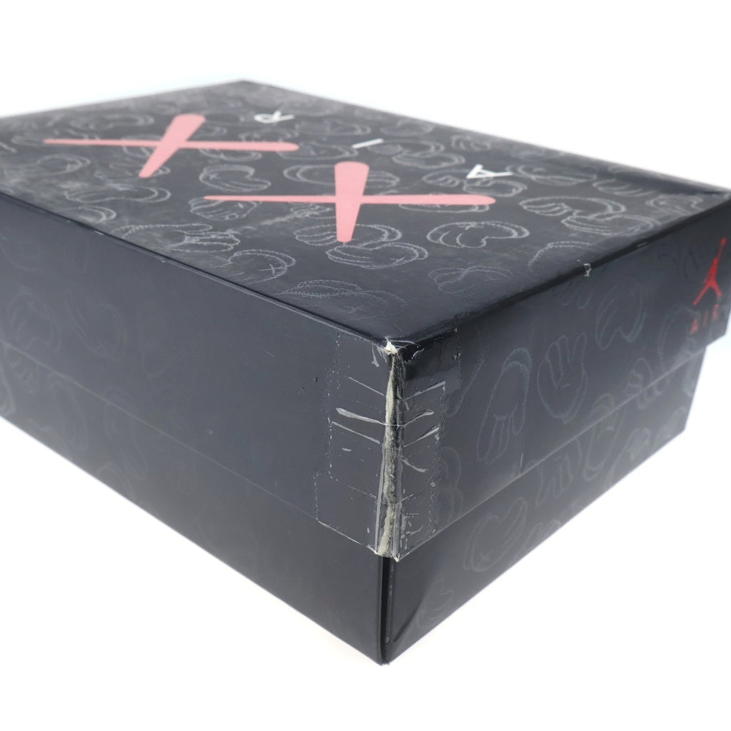 NIKE(ナイキ) ×KAWS AIR JORDAN 4 RETRO BLACK 930155-001 カウズ エアジョーダン4 レトロ ハイカットスニーカー ブラック US9.5/27.5cm