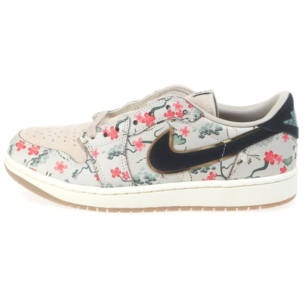 NIKE(ナイキ) ×RUI HACIMURA AIR JORDAN 1 RETRO LOW OGエアジョーダン 1 八村 塁 ローカットスニーカー ベージュ US9/27cm HV8293-100