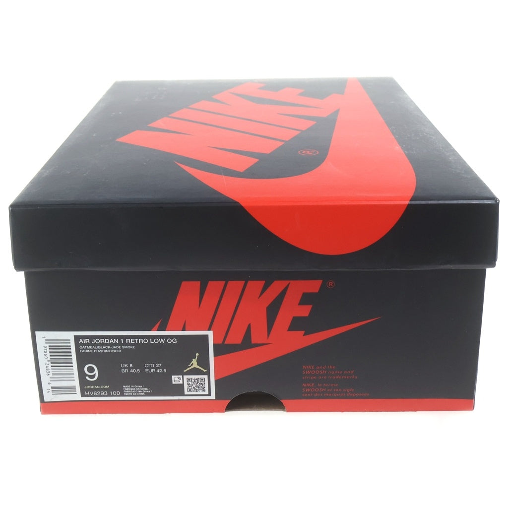 NIKE(ナイキ) ×RUI HACIMURA AIR JORDAN 1 RETRO LOW OGエアジョーダン 1 八村 塁 ローカットスニーカー ベージュ US9/27cm HV8293-100